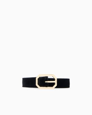 TONGUE BELT PLAIN VELVET