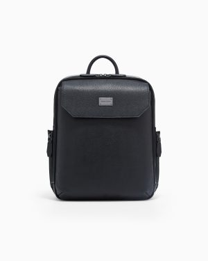 Tumbled leather backpack