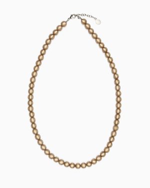 Oversized necklace with spheres