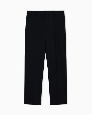 Nylon viscose blend trousers