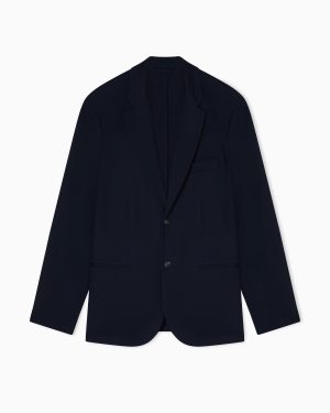 Nylon single-breasted jacket