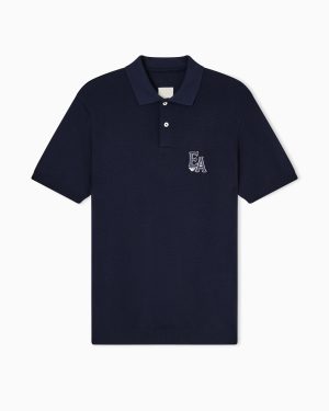 Eagle Club piqué jersey polo shirt with logo embroidery