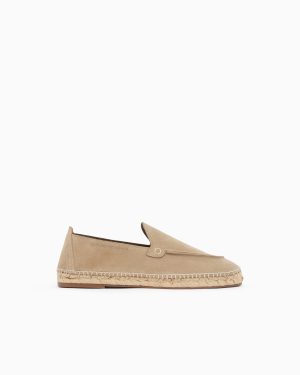 Velour suede espadrilles