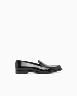 Icon shiny polished leather loafers