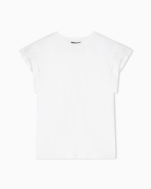 ASV jersey T-shirt with ruffles on the sleeves