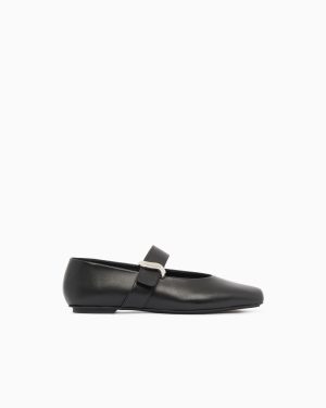 Nappa-leather ballerinas
