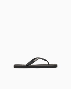 Rubber flip-flops with logo