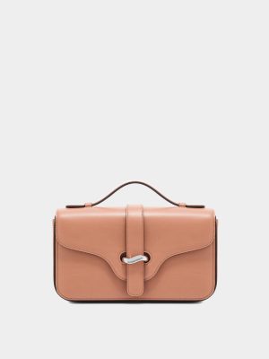 SHOULDER BAG L PLAIN LEATHER